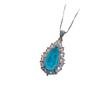 Jewelry Simulation Color Treasure Big Water Drop Pendant Necklace Earrings Jewelry Ladies Gift