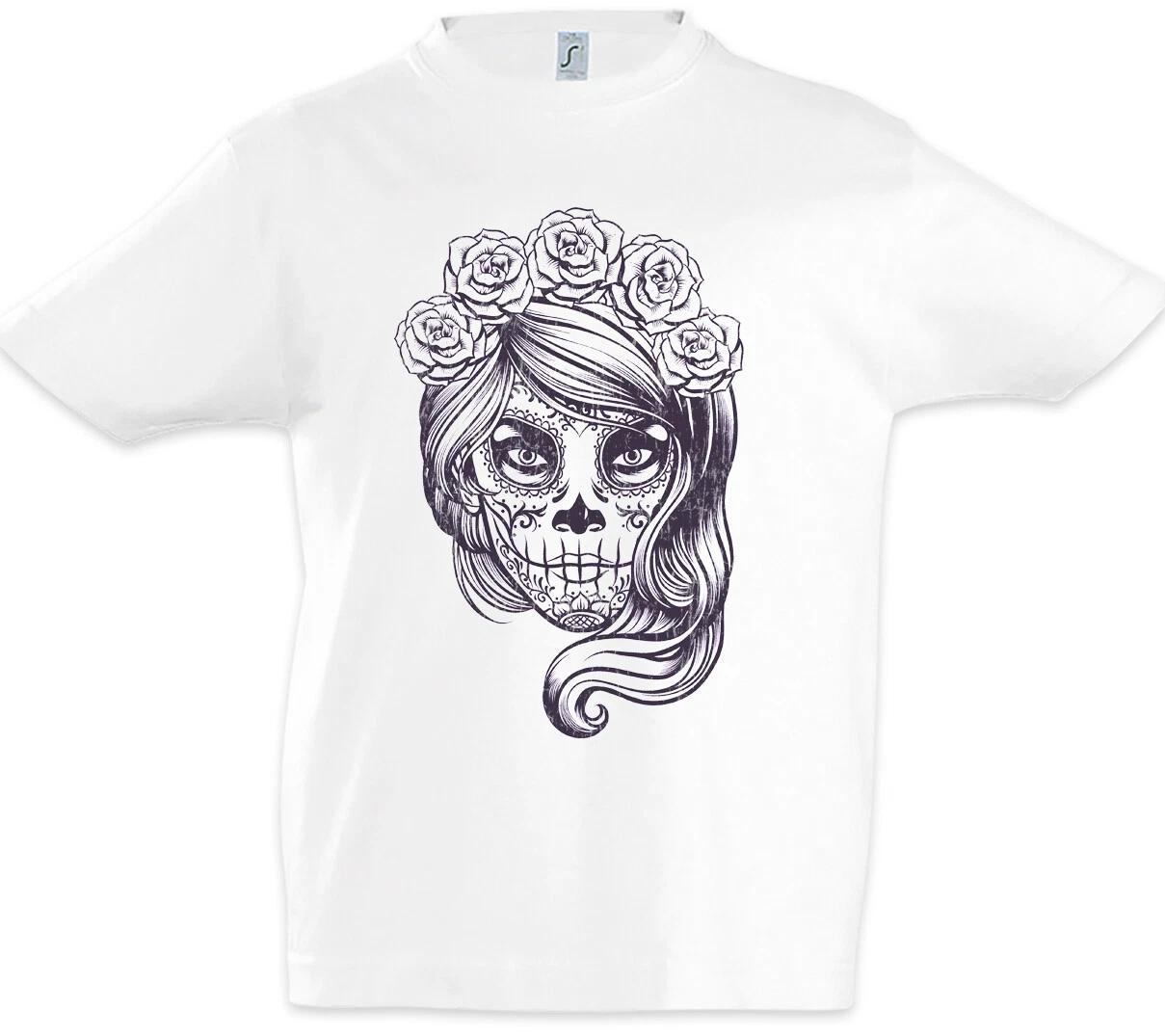 Dia de Muertos III Kids Boys kids boys T-Shirt Gang Latino Mexico Sugar Tattoo Skull 100