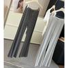 Women's Striped Flared Pants High Waist Elastic Waist Casual Soft Lounge Long Trousers