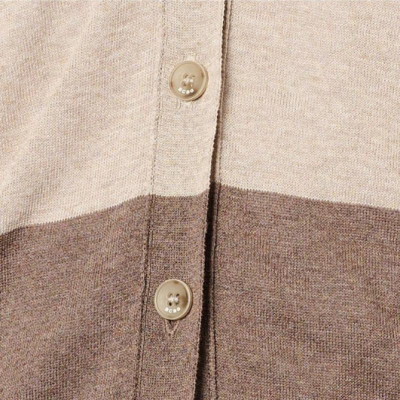 Bcbg Color Block Knit Cardigan B4f7k201