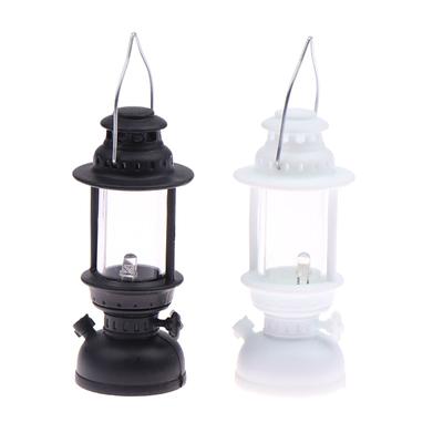 6Cm Mini Led Retro Glowing Pony Lantern Simulation Cande Light Night Light Dollhouse Miniature Kerosene Lamp Home Decor Toy