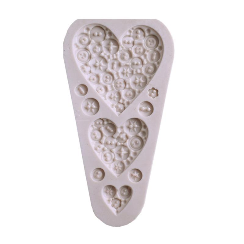 Heart Shapes Fondant Moulds Soap Molds DIY Plaster Candle Making Moulds Silicone Moulds Pendant Jewelry Handmade Gadgets 1