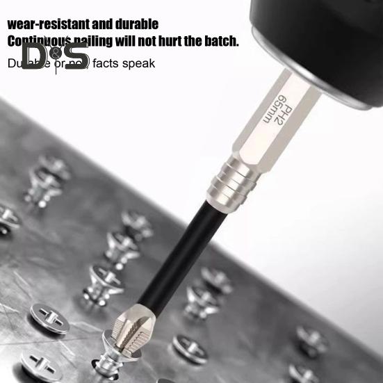 6/12-teiliges Set mit hochmagnetischen Schraubendreher-Bohrern, starke Haltbarkeit, weit verbreitet, rutschfeste Bohrer, Präzisions-Schraubendreher-Set