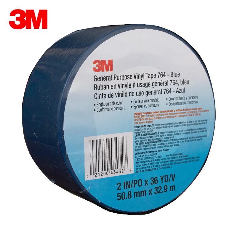 3M 764 Floor Marking Warning Tape синий