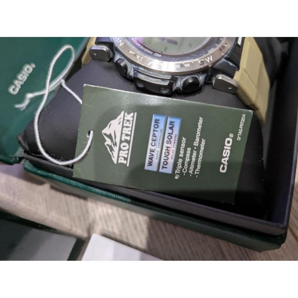 Used CASIO PRO TREK TH12 Outdoor Watch with Replacement Strap, Comments OK