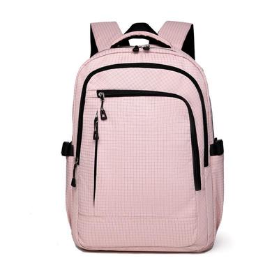 New Fashion Unisex Laptop Backpack: Korean Plaid, Large Capacity, Stylish and Functional for Business and Outdoor Activities.