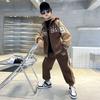 Boys Coat+Pants Kids Suits 3PCS/Set Cotton Spring Autumn Cotton Tracksuits Sport Christmas Gift Children Clothing