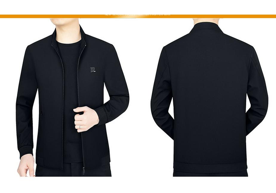 Trendy Men's Business Casual Spring Jacket 2026: Fashionable Wear for Mid-Aged and Young Men