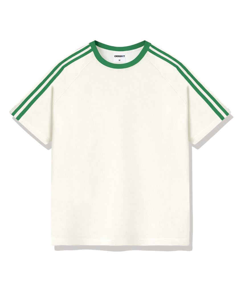 Keuloseudas Charles Oversized Track Short Sleeve T-Shirt 4 Colors [Crse_3001]