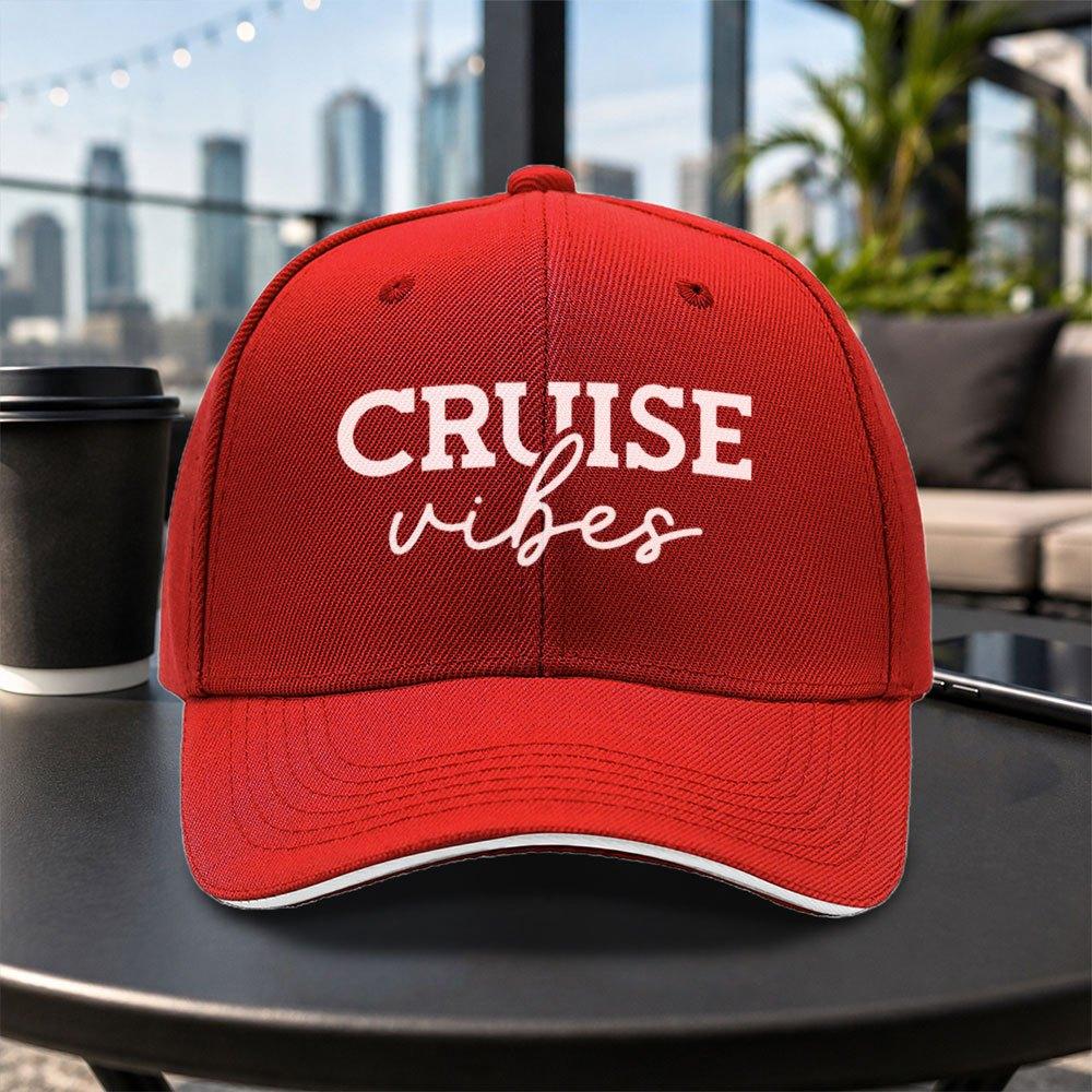 Versatile Casual Cruise Vibes Sandwich Cap Unisex Lightweight Adjustable Baseball Cap For Travel Parties Daily Wear