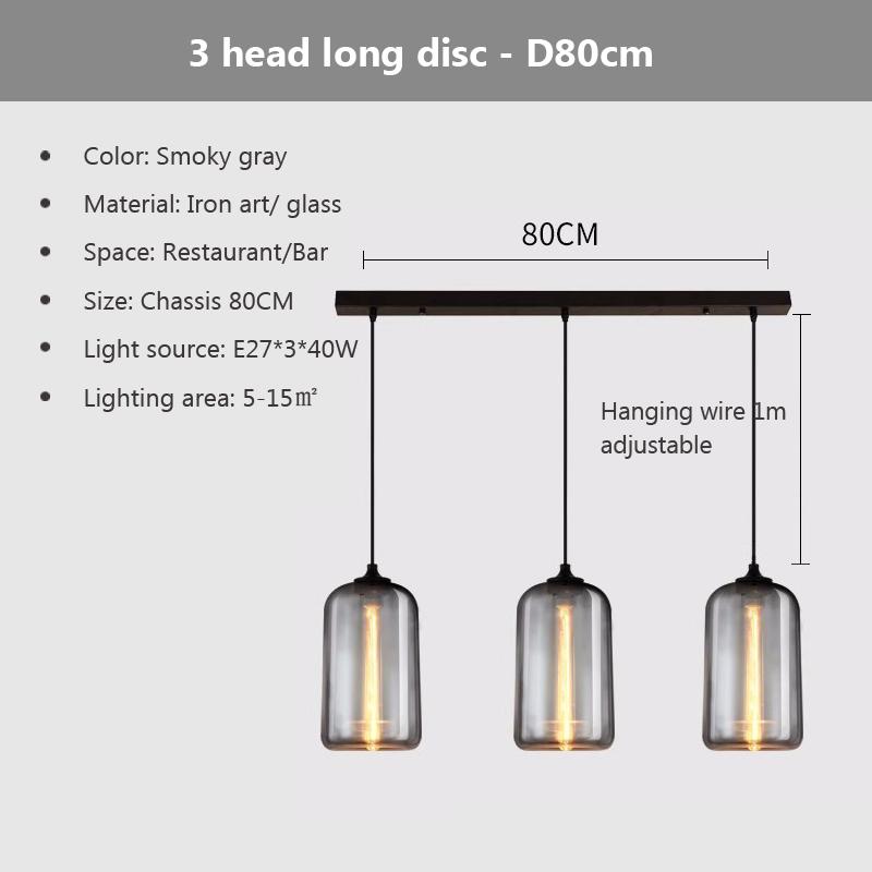 Nordic Hanging Loft Glasslustre Pendant Light E27/E26 for Kitchen Restaurant Bedroom Lamp Interior Decorative Pendant Light