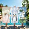 Kawaii Towel Beach Towel Cartoon Oversized Quick M-Mofusand Kitten Dry Towel Absorbent Cat Soft Swim BeachTowels for Men Women
