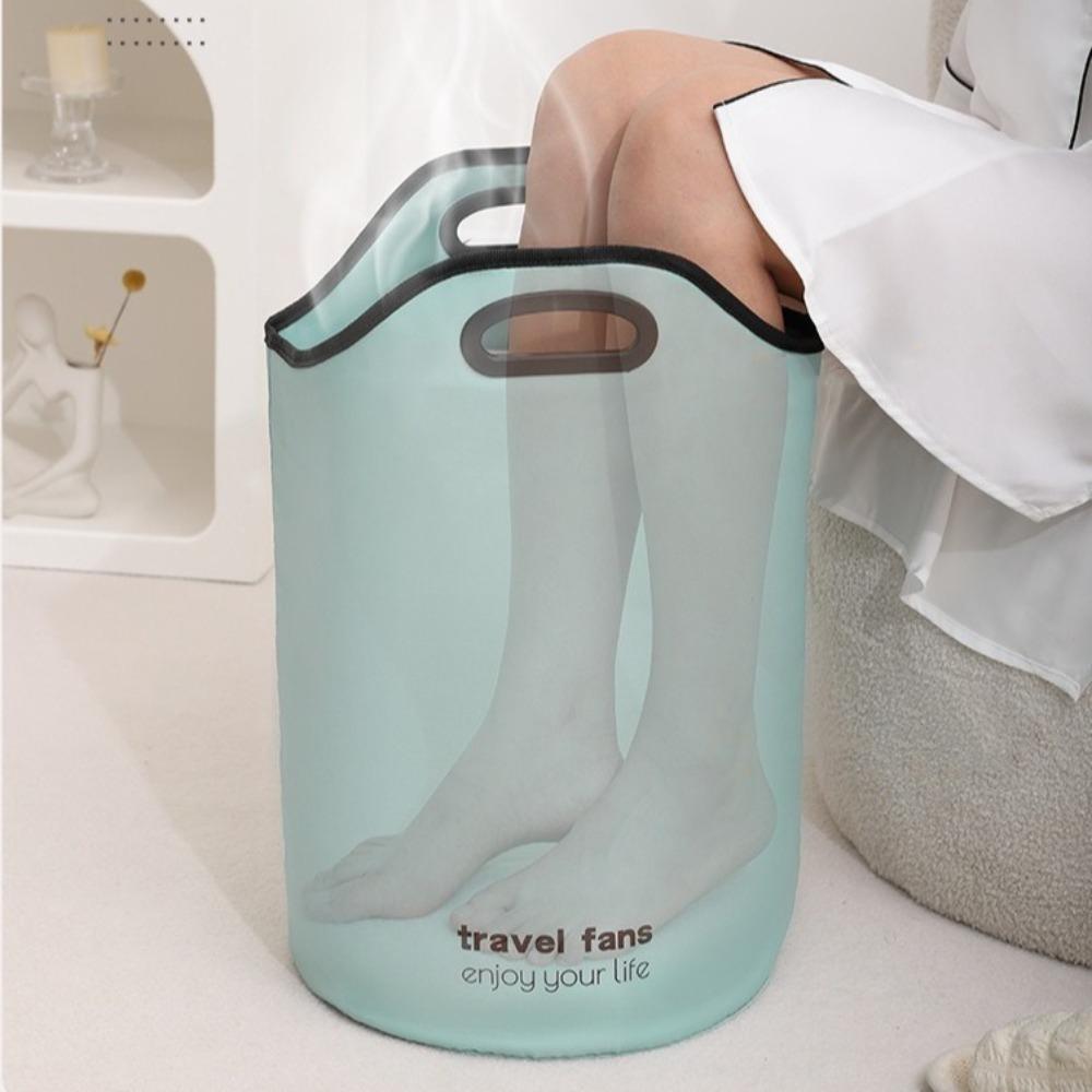 Portable Travel Foot Washing Bucket Foldable Foot Bath Bucket Wash Basin Fruits Washbasin  Spa
