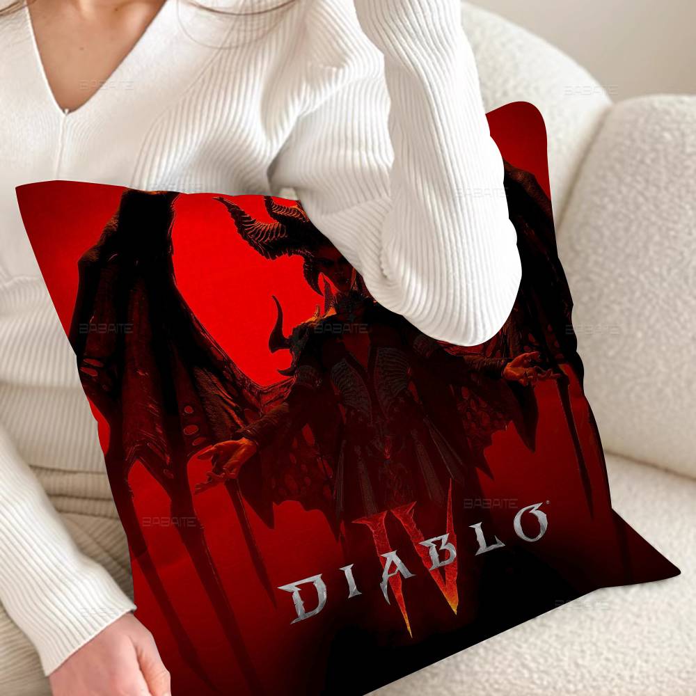 RPG Game D-Diablo 4 Personalized picture text home decorative pillows Household Gifts 45x45cm