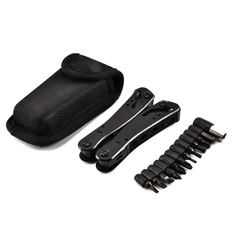 Hot Sale Blackening Treatment Handle Multitool Pliers Multifunction Knife Camping Folding Pliers 10In1 Multi Tool Outdoor Tools