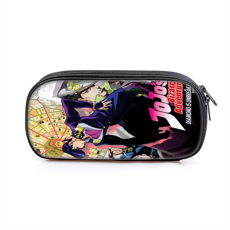 Astuccio per matite JoJo's Bizarre Adventure versatile cartone animato grande capacità articolo popolare miglior regalo per ragazzo o ragazza per compleanni scolastici