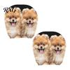 Comfortable Car Headrest Sleeve 2Pcs Cute Dog Covers, Breathable Auto Seat Personalized Interior Styling Protectors, Stretchy Universal Accessories