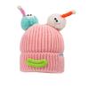 Women Novelty Warming Hat Popular Thick Lip With Lovely Hat Top Knitted Hat Outdoor Exquisite Creative Thermal Female Hat