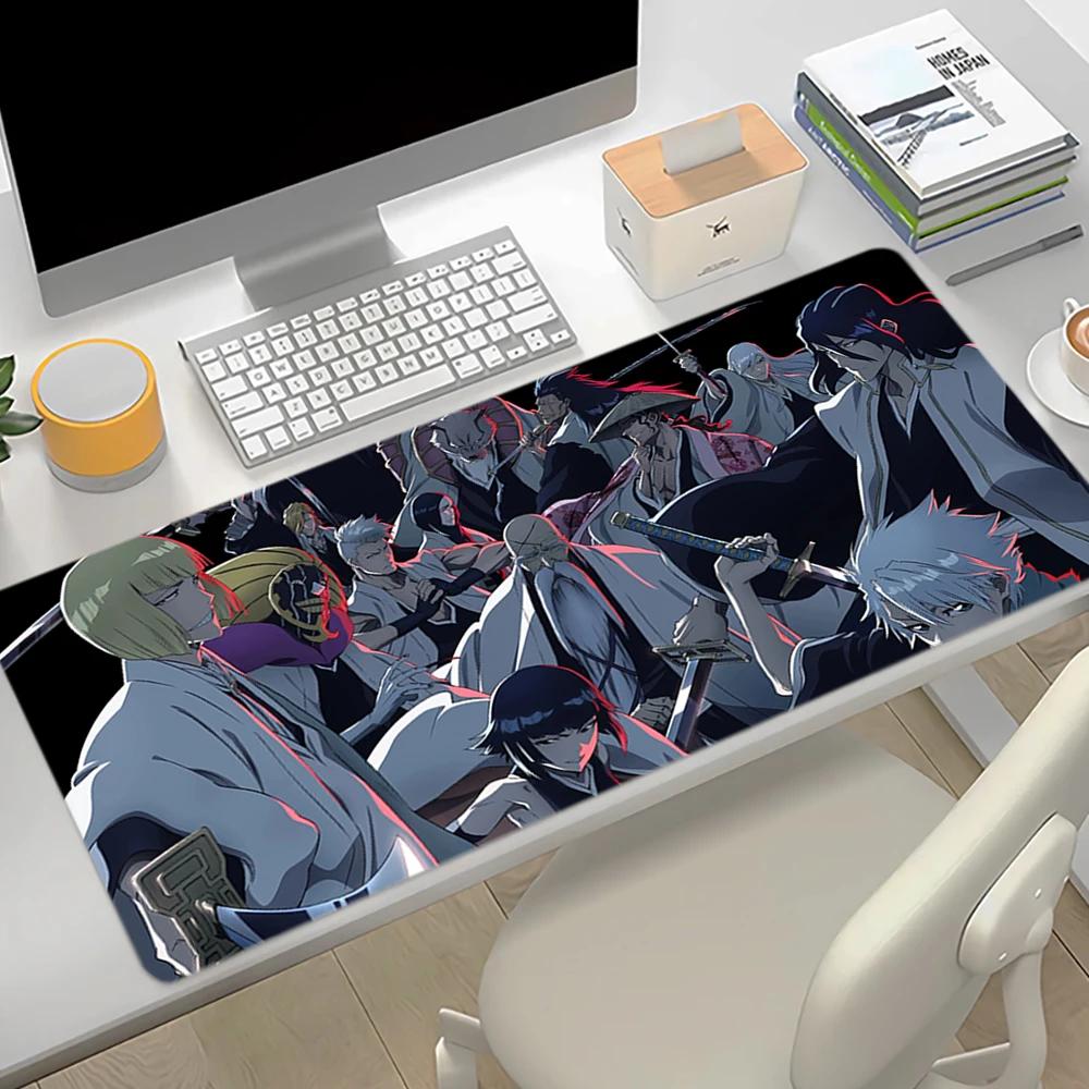 Anime Bleach Mouse Pad Large Black White Manga Mousepad Laptop Office Mouse Mats Rubber Table Pc Gaming HD Printing Non-Slip Mat