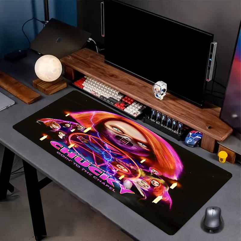 Horrorfilm Druck Mauspads, Anti-Rutsch Schreibtisch Tastaturmatte, für PC Laptop Gaming Arbeiten Tägliche Nutzung, Coole Festival Überraschungsgeschenk