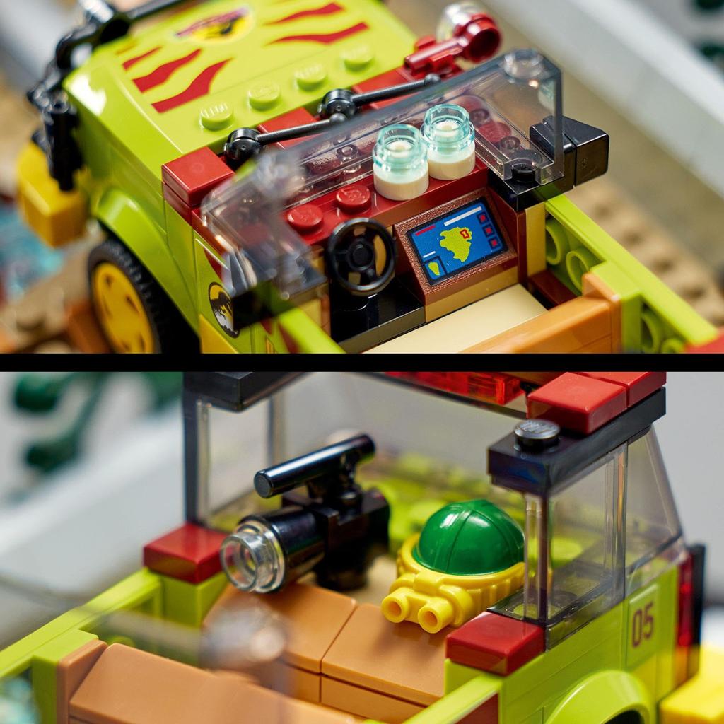LEGO Jurassic World T-Rex Rampage Prezent Urodzinowy 76956 Klocki Zabawka Prezent Dinozaur dla Chłopców, Dziewczynek i Dorosłych