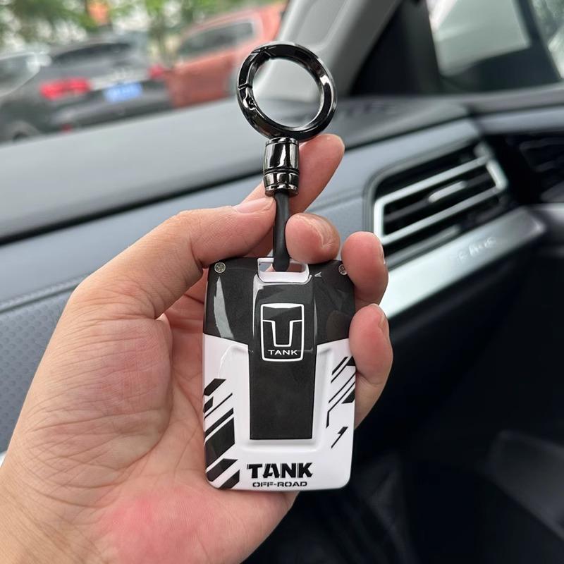 For Tank 300 400 500 700 Hi4T Abs Key Fob Cover Case With Keychain - Anti-Scratch Protective Shell