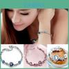 Ocean Heart Crystal Bracelet For Women With Silver Plating Fashion Jewelry Gift