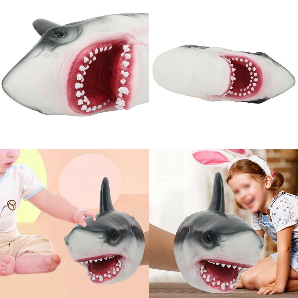 Premium Shark Head Hand Puppet Plush Toy For Kids Safe And Educational Fun