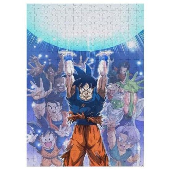 DRAGON BALL Wooden Jigsaw Puzzle 500 Pieces Completed Size 3852cm Anime-style Character Illustration High-Definition Print Beginner Entry Wall Display