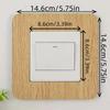 1 ΤΕΜ. 8,6cmX8,6cm Αντι-Βρώμικο Τύπου Κούμπωμα Σκόνη Διακόπτης Προστατευτικό Κάλυμμα Πρίζα Αυτοκόλλητο Τοίχου Διακόπτης Φωτισμού Σπιτιού