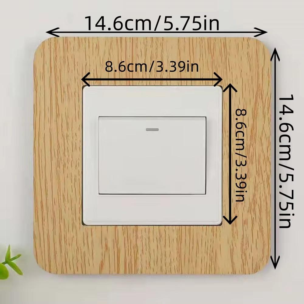 1 ΤΕΜ. 8,6cmX8,6cm Αντι-Βρώμικο Τύπου Κούμπωμα Σκόνη Διακόπτης Προστατευτικό Κάλυμμα Πρίζα Αυτοκόλλητο Τοίχου Διακόπτης Φωτισμού Σπιτιού