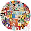 100Pcs/Set Japanese Retro Showa Art . Koharubiyori Poster Stickers DIY Fashion Decals Stickers