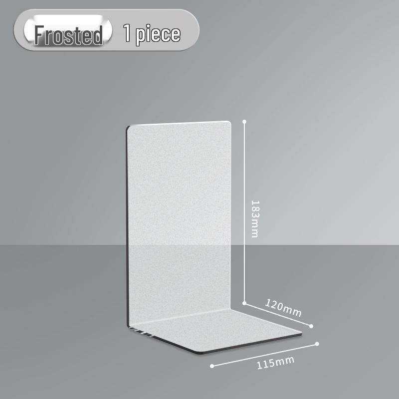 

Acrylic Frosted L-shaped Vertical Bookend & Notebook Divider