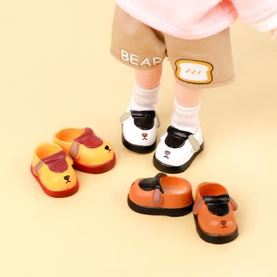 OB11 Puppy Pattern Cute Doll Shoes Ob11 Doll Cartoon Shoes Diy Lovely Toys For Dod Ddf Body9 1/12 Bjd Gsc Bjd Doll Shoes Accessories