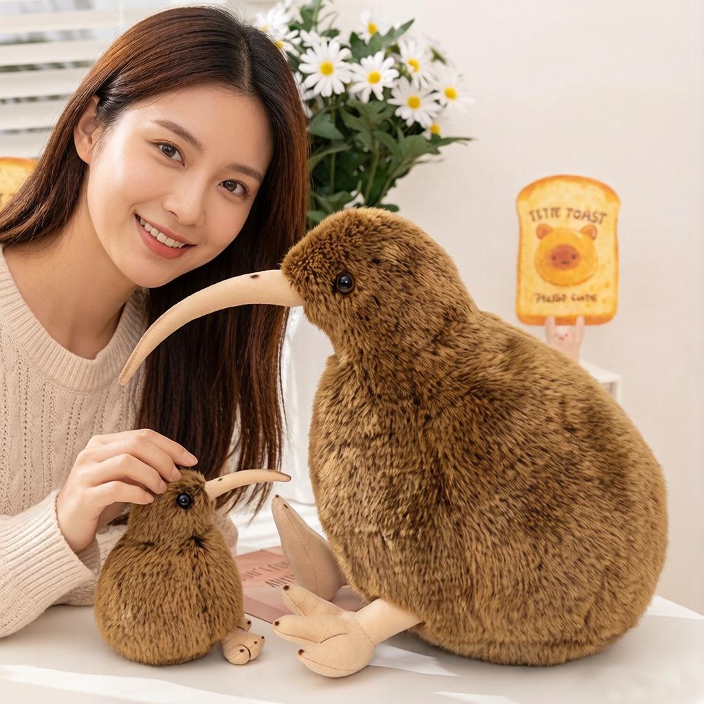 Favorite Toy Men's Brown 12/28Cm Kiwi Bird Doll Plush Toy Stuffed Kawaii Small Animal Plushie Cute Birthday Gift