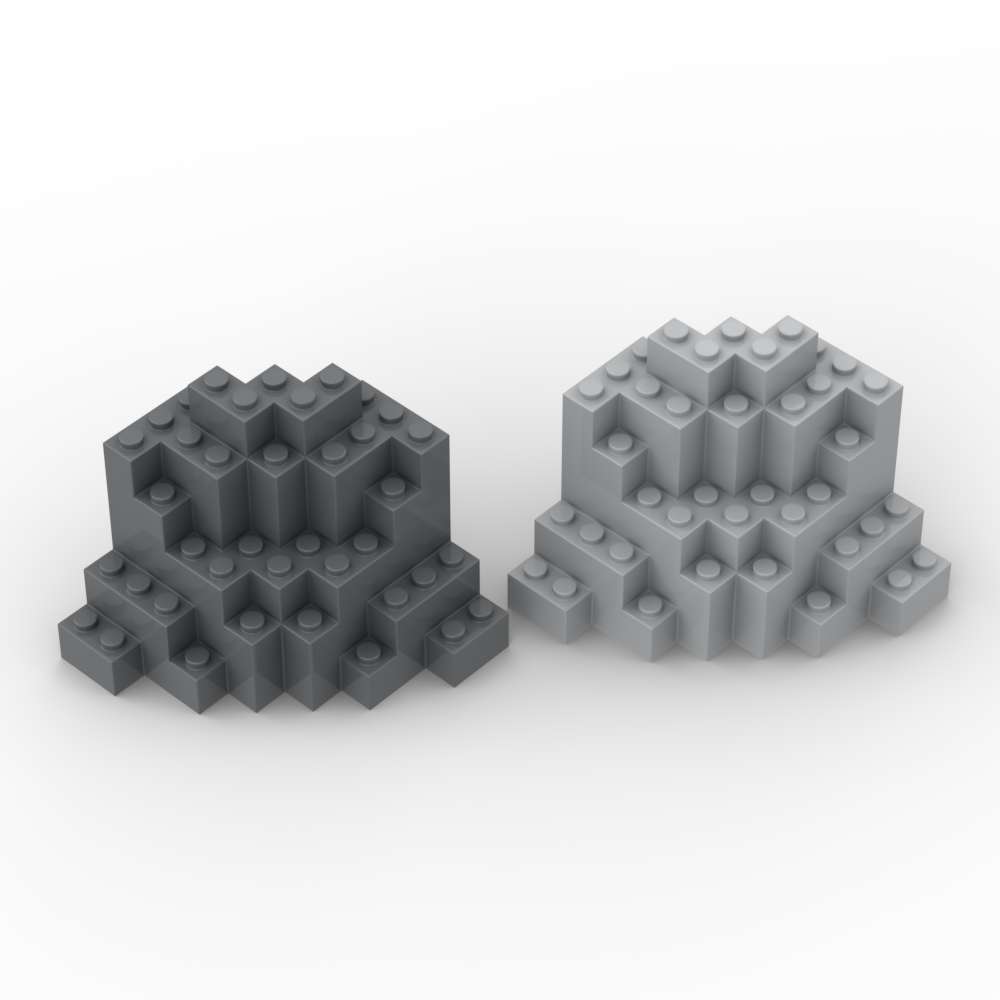 Wucifang Bags Unisex Kids My Own Creation 1Pcs 23996 Rock Panel Building Blocks 8X8x6 Medium Symmetric Mountain Blocks Particle Puzzle Toy Children Birthday Kid Gifts