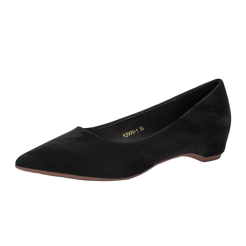 Y 2999-1 not tired feet pointed black women spring and autumn 2025 new workplace women shoes temperament single shoes women