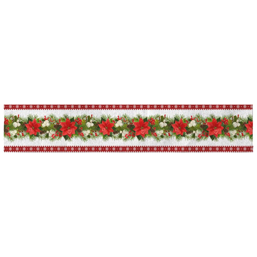 1 Pc Christmas Table Runner Reusable Table Cloth Creative Christmas Table Flags Printed Flags for Anniversary Banquet Festival