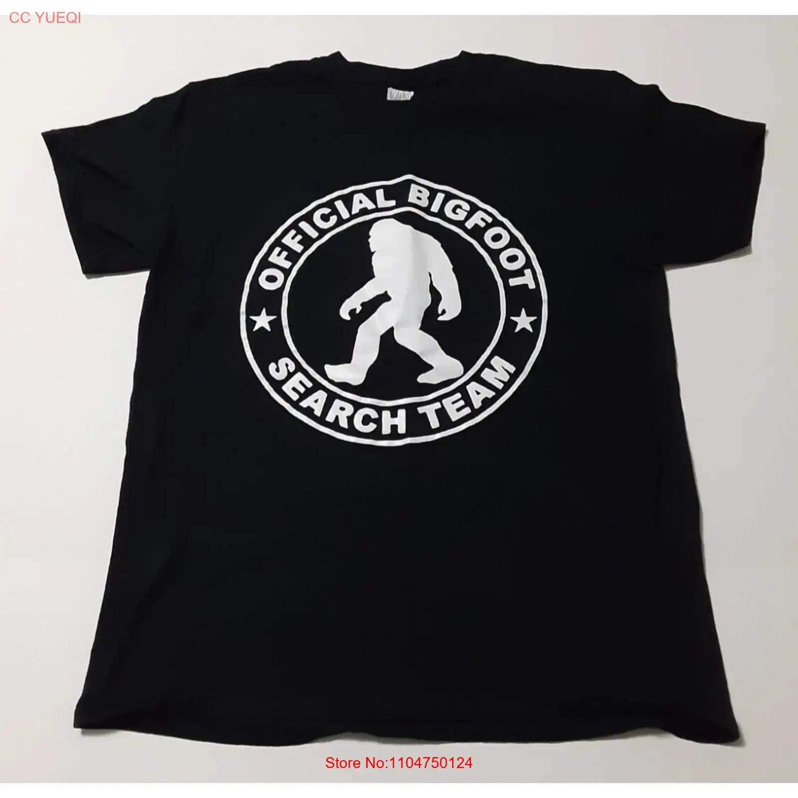 

Official Bigfoot Search Team T Shirt Black Size M vintage Washed Casual Unisex streetwear fashion Soft Top For Everyday Wear 5XL різнокольоровий
