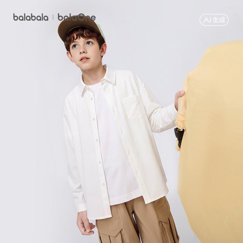 BalaOne: Balabala Children's Shirt, Girls' and Boys' Long Sleeve, 2026 Summer Wear, Sunscreen