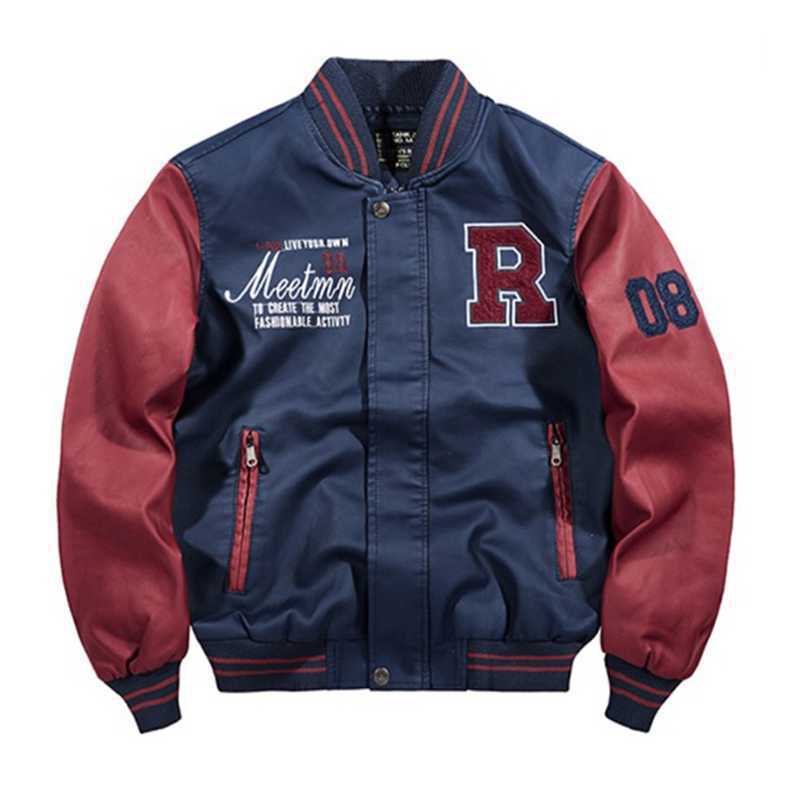 Летный костюм куртка мужская лоскутная осенне-зимняя бейсбольная куртка мотоциклетный — фото 5