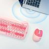 Mofii Cat 2,4g kabelloses Tastatur- und Maus-Set, süße Lippenstift-Punk-Tastaturen und Mäuse-Kombinationen für Laptop, PC, Home Office
