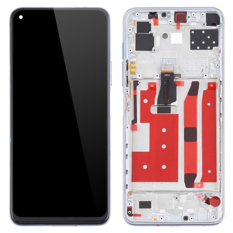 

OEM Grade S LCD Screen and Digitizer Assembly+Frame Replacement Part (without Logo) for Huawei nova 7 SE/P40 Lite 5G Purple