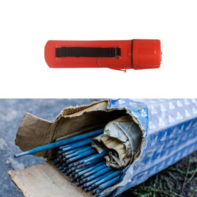 Welding Rod Storage Tube Container Barrel,Portable with Belt Clips Box Jar Electrodes