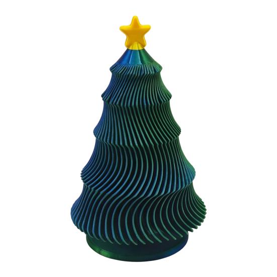 DYS 3D Printed Christmas Tree Fidget Toy, Lightweight Mini Desktop Ornament, Decompression Hand Toy for Anxiety Relief And Relaxation Gift