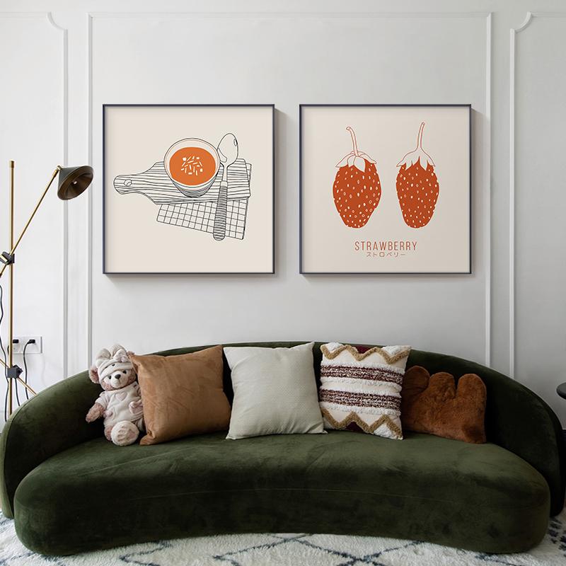 Severské minimalistické zátiší Umělecké obrazy na plátně Domácí dekorace Kreslený obraz do obývacího pokoje Ložnice a obrázky Jídlo Plakát