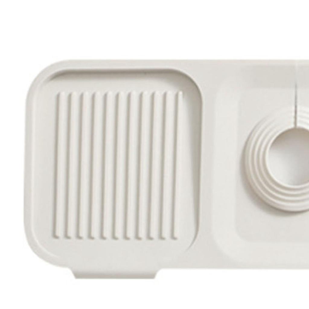 Silicone Sink Faucet Mat Foldable Thicken Soft Silicone Faucet Water Catcher Mat Sink Draining Pad for Kitchens