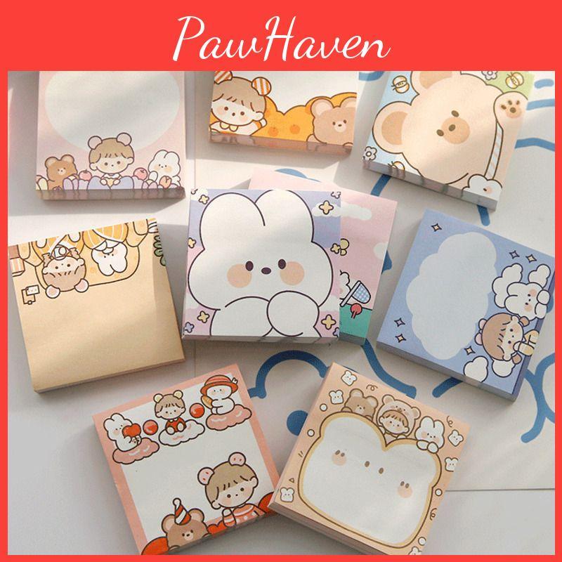 Memo 100sheets Sticky Pad Message Notes Decorative Notepad Supplies Stationery