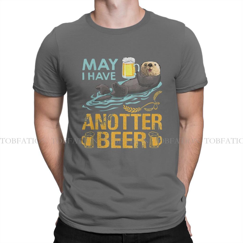 Beer Funny Funny Beer For Otter Lovers May I Have Anotter Beer Tshirt Graphic T Shirt Casual Hot Sale 100 Cotton Unisexs Tshirts