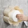 Flower High-capacity Tissue Holder Bathroom Washcloth Storage Rack Wall Mounted Toilet Roll Holder  Bathroom Accessories
